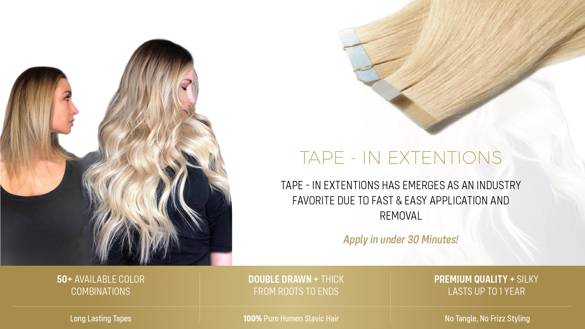 Best Tape-In Extensions - LuxeAuraHair